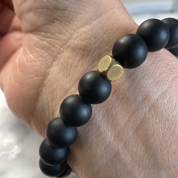 Black onyx & tourmaline bracelet - Picture 3 of 3